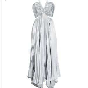 AIIFOS Evie Pleated Cut-Out Dress